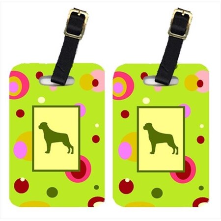 Carolines Treasures Carolines Treasures CK1091BT Pair Of 2 Rottweiler Luggage Tags CK1091BT